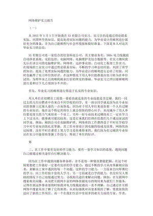網絡維護實習報告(存儲版)